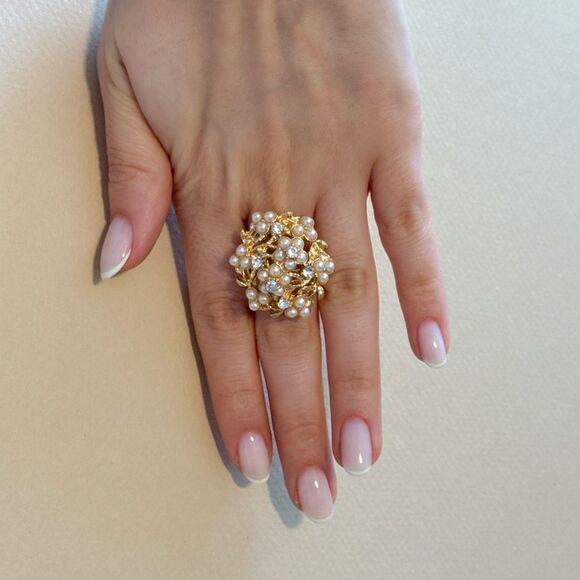 Flower ring A897 - Picture 5 of 5